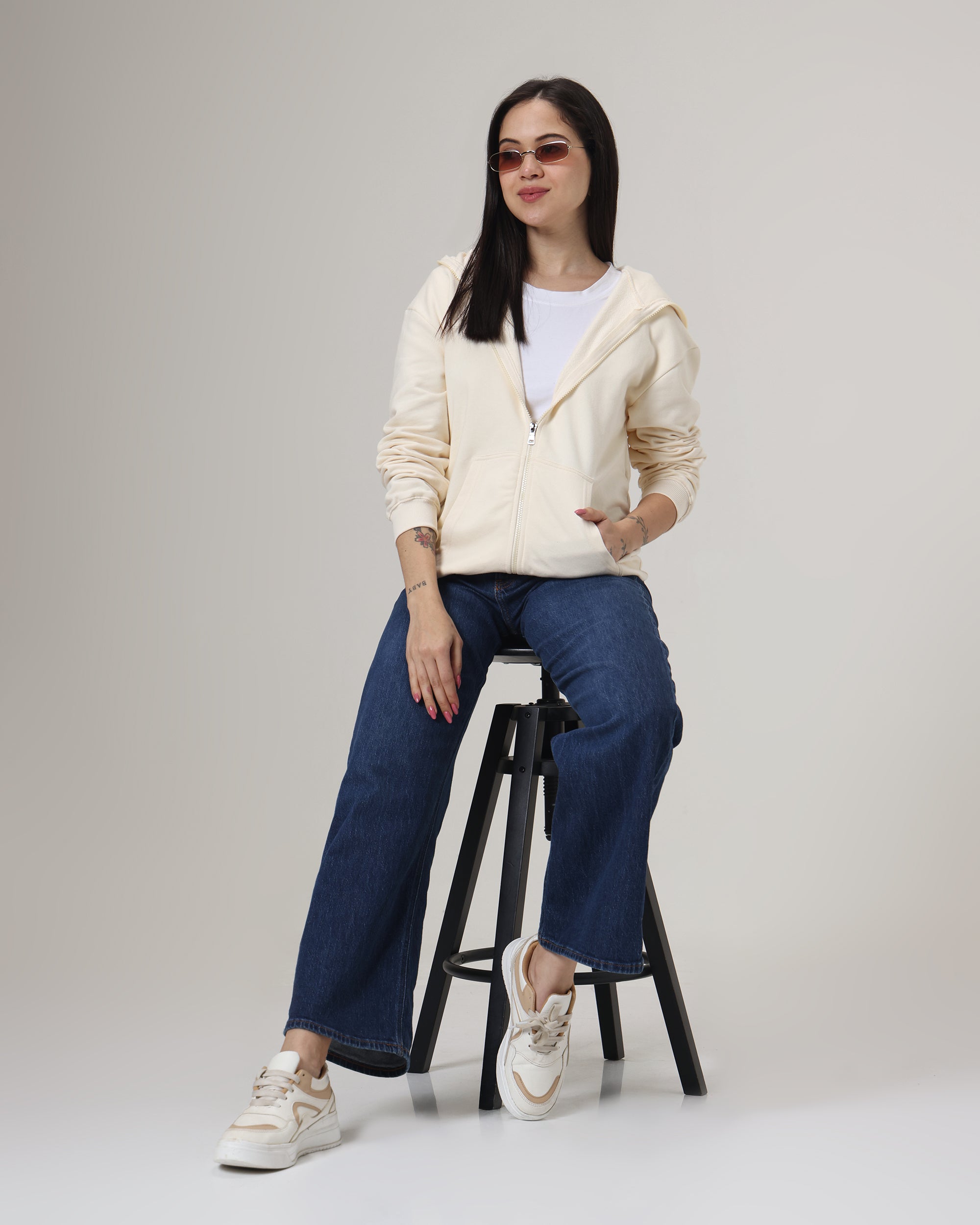 Anti social hoodie - Off white