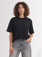 Basic oversized tee - black