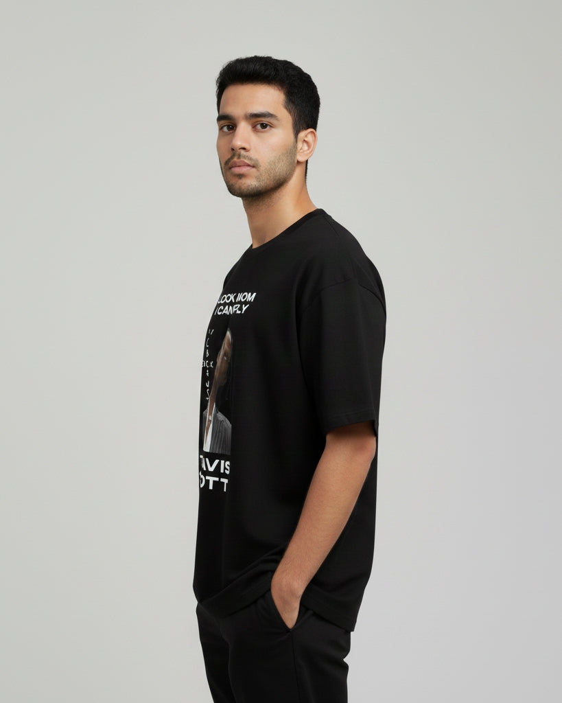 Travis Scott Inspired Tee - Look Mom I Can Fly – Oversized Tee