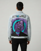 Cosmic Carnival – Hand-Painted Denim Jacket